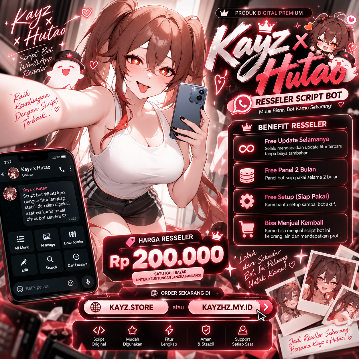 RESELLER SCRIPT BOT [Kayz x Hutao]