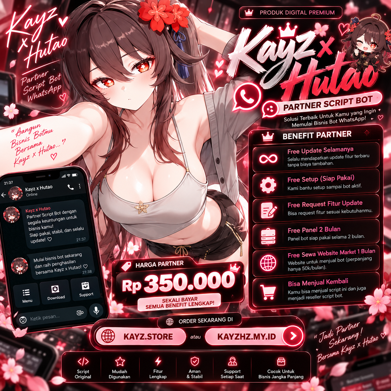 PATNER SCRIPT BOT [Kayz x Hutao]